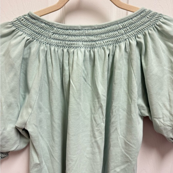 Lake Pajamas Smocked Neck Pajama Top - Picture 8 of 10